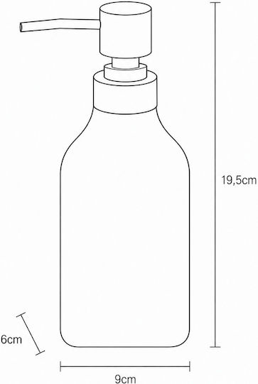 MRShome Dispenser Κεραμικό Γκρι 350ml