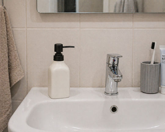 MRShome Ceramic White Dispenser 350ml