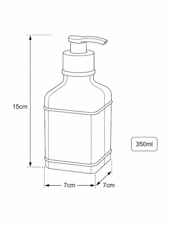 MRShome Spender Küche Glas Rosa 350ml