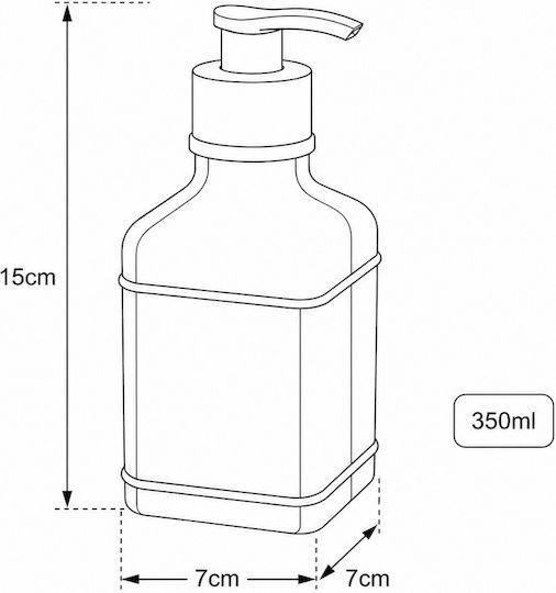 MRShome Dispenser Κουζίνας Γυάλινο Ροζ 350ml MRShome Dispenser Κουζίνας Γυάλινο Ροζ 350ml