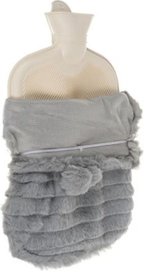Hot Water Bottle in Gray Color with Cover for General Use 38x20cm 2000ml