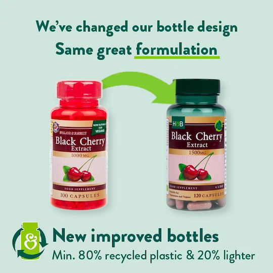 Holland & Barrett Black Cherry Extract 1500мг 120 капси Череша