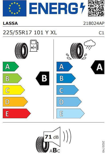 Lassa Revola 225/55R17 101Y XL Θερινό Λάστιχο για Επιβατικό Αυτοκίνητο