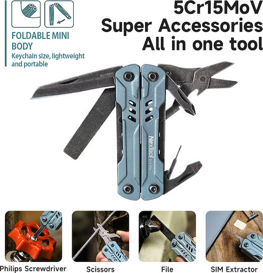 NexTool Mini Πολυεργαλείο Μαύρο