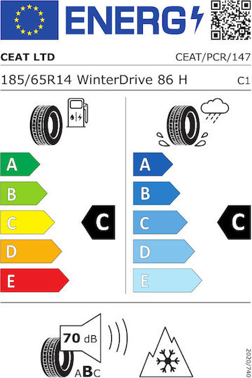 CEAT Winterdrive 185/65R14 86H Χειμερινό Λάστιχο Αυτοκινήτου