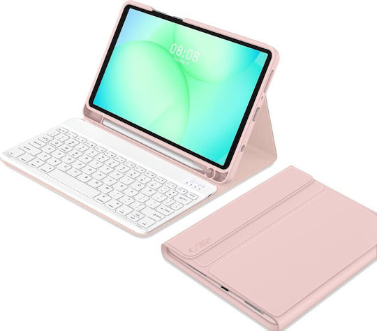 Tech-Protect Sc Pen + Клавиатура Galaxy Tab A9 A11 8.7 X110 X115 X133 X135 Розов