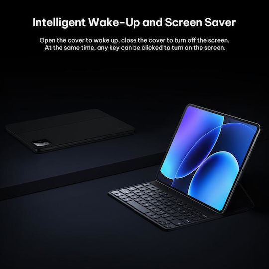 Xiaomi Flip Cover με Πληκτρολόγιο στα Αγγλικά US Μαύρη (Xiaomi Pad 8 / 8 Pro)