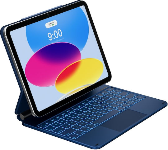 Typecase Case Edge Tastatur iPad 11'' (A16) 2025 iPad 10,9'' 2022 Pacific Blau Kb206-100-d-pbu-pbu-b-us-v5b
