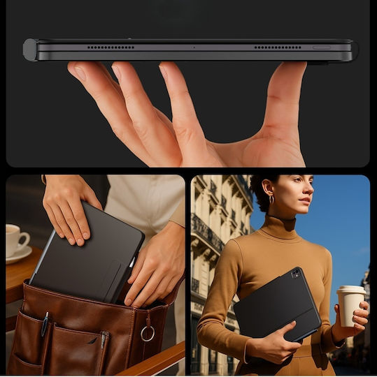 Typecase Калъф Edge Клавиатура iPad Air 11 2024/2025 Pacific Blue Kb206-110-d-pbu-pbu-b-us-v5b
