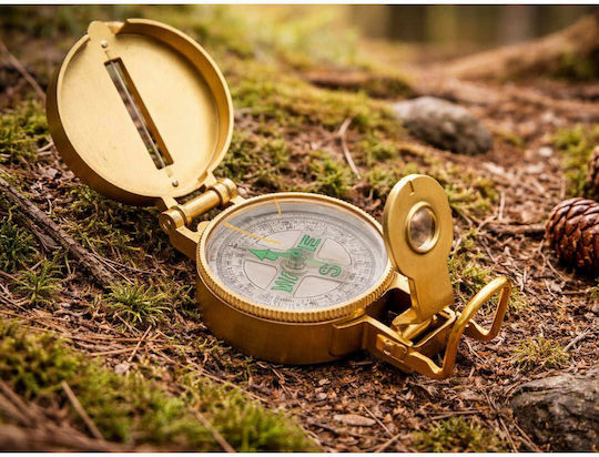 Military Survival Compass Metal Foldable Absolute Accuracy On The Mountain