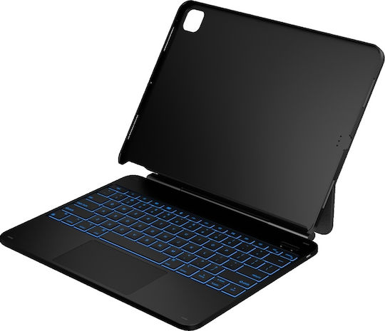 Typecase Klappdeckel Tablet Hülle Ipad Air 13 2024/2025 Carbon Fiber Kb206-129-e-cbkcbk-blk-b-us-v5