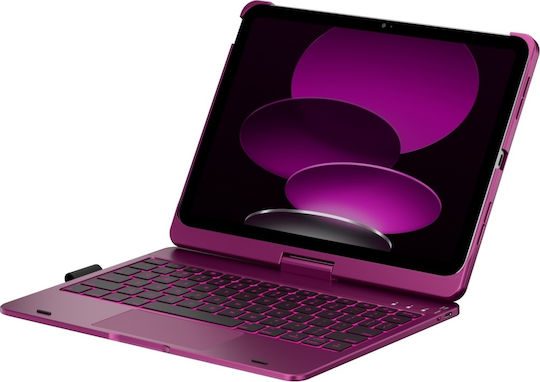 Typecase Case Flexbook Touch Tastatur iPad 11 (A16) 2025 iPad 10,9 2022 Raspberry Kb201t-100-b-rby-blk-b-us-v3