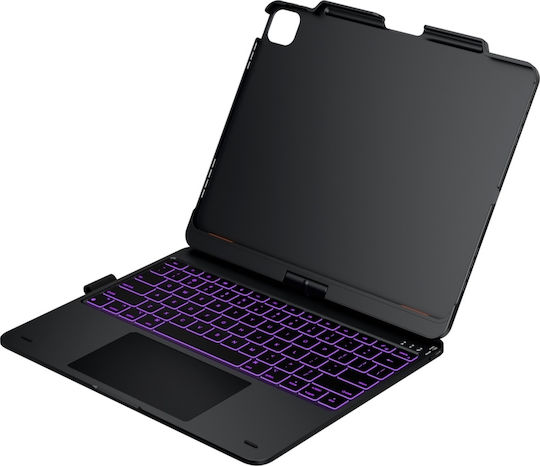 Typecase Case Flexbook Touch Tastatur iPad Air 13 2024/2025 Schwarz Kb201t-129-c-blk-blk-b-us-v4