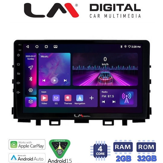 LM Digital Ηχοσύστημα Αυτοκινήτου για Kia Rio / Stonic 2017> (Bluetooth/USB/WiFi/GPS/Apple-Carplay/Android-Auto)