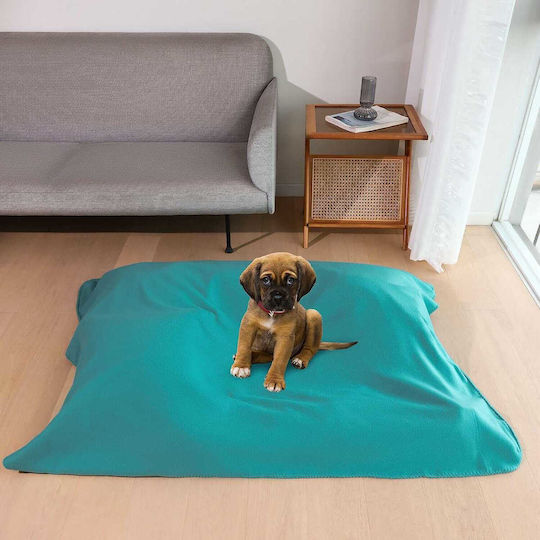 Fleece Blanket Set Single 150x200cm Aqua