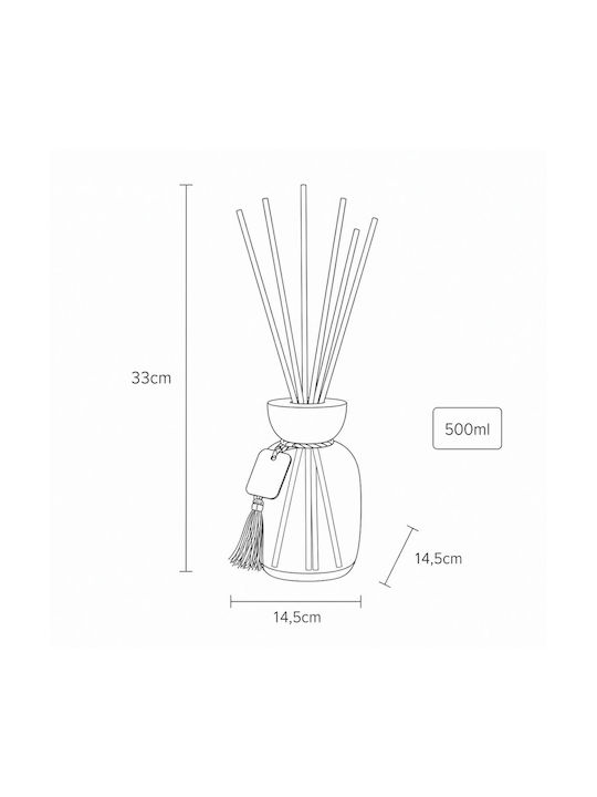 Home Fragrance Sticks 500ml Bergamot & Oud Mrshome Df-0079004