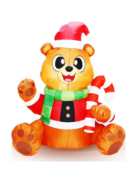 Inflatable Christmas Bear 150 Cm 6 Led Ip44 Outdoor Decoration 230v Powered