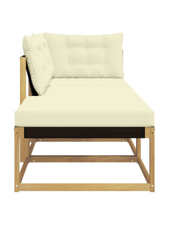 vidaXL Outdoor-Sofas & Bänke Dreisitziger Hölzernes Garten-Sofa mit Kissen 241.5x83x73cm