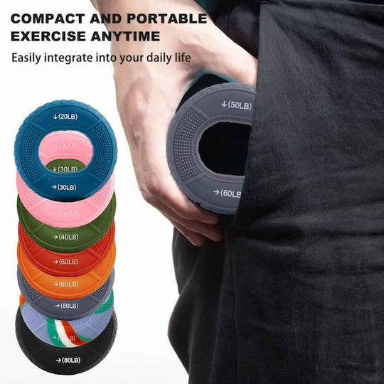 Uncle George Power Gripper Ring for Fingers and Hands Black with Resistance up to 36kg