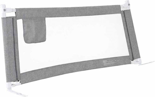 ikonka Bară de Protecție pentru Pat din Metal în Culoare Gri