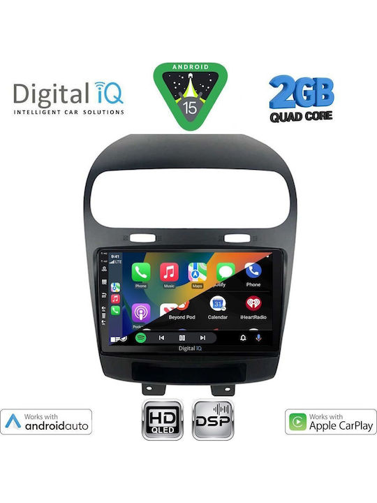 Digital IQ Car Audio System for Fiat Freemont 2008-2020 (Bluetooth/USB/WiFi/GPS/Apple CarPlay/Android Auto) with 9" Touch Screen