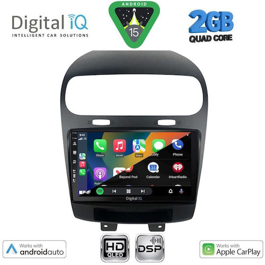 Digital IQ Ηχοσύστημα Αυτοκινήτου για Fiat Freemont 2008-2020 (Bluetooth/USB/WiFi/GPS/Apple-Carplay/Android-Auto) με Οθόνη Αφής 9"
