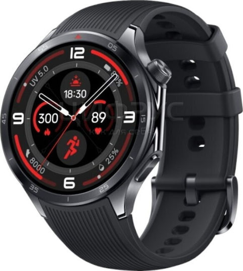 OnePlus Watch 4 Titanium 47mm Waterproof with Heart Rate Monitor Midnight