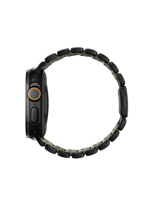 Nomad Stratos Band Black Titanium Forest Green Fkm Aw 45 46 49mm Nm009575858