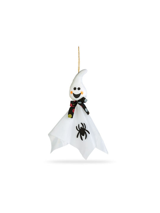Halloween Hanging Decoration Ghost 48x44 Cm Foam Metal Felt Polyester White