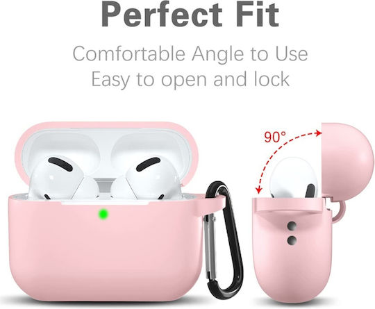Techsuit Case Silicone in Pink color for Samsung Galaxy Buds 3 / 3 Pro