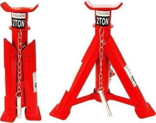 Autoline Set Car Support Stands for Vehicles with Lifting Capacity up to 2 Tons