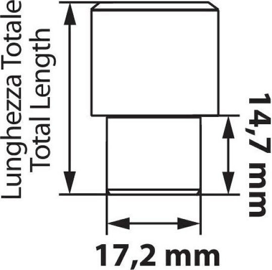 Lampa Security Nuts M12x1.5mm Length 35mm 21 Pieces