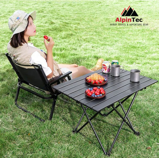 Alpin Aluminum Table for Camping Folding 56x40.5cm