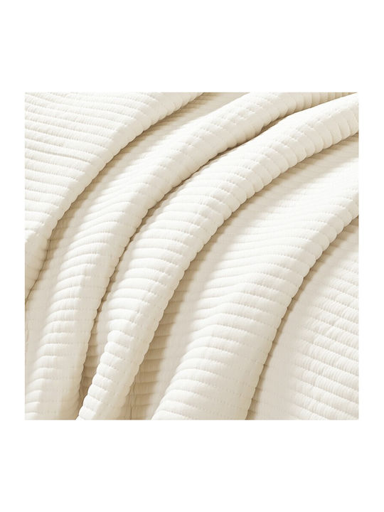 Liolios Home Armony Tagesdecken Halbdoppel Cream 180x240cm