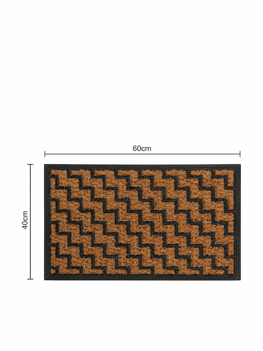 MRShome Πατάκι Εισόδου από Καουτσούκ 60x40εκ.