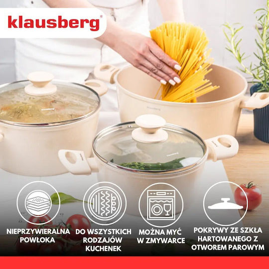 Klausberg Комплект Съдове За Готвене От Алуминий 3 Части