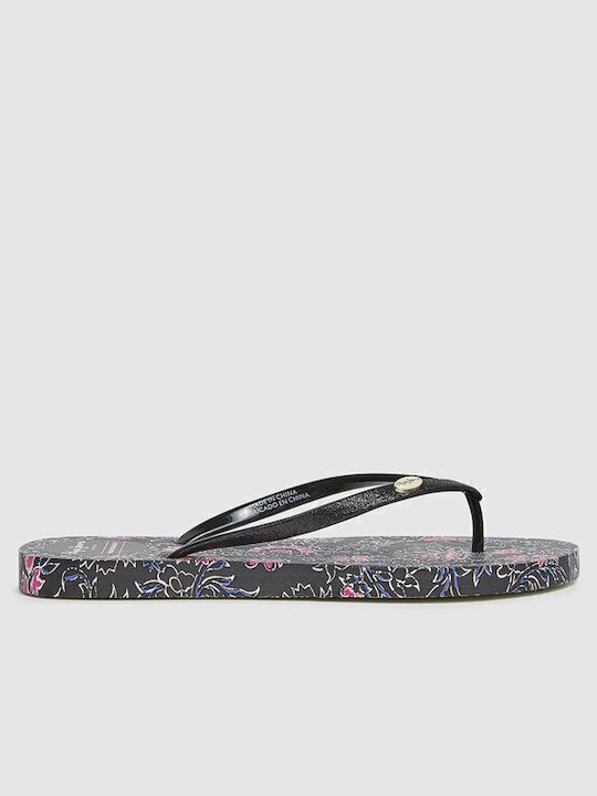 Rake Nature Frauen Flip Flops in Schwarz Farbe