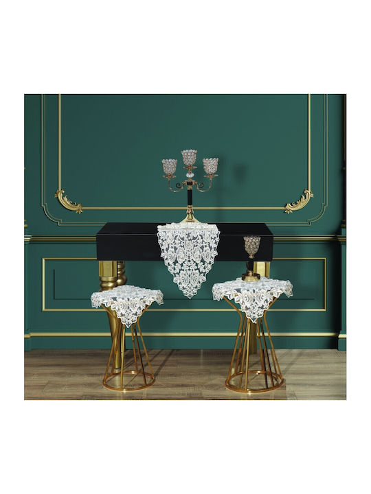 Liolios Home Runner with Embroidery Cream 45x140cm
