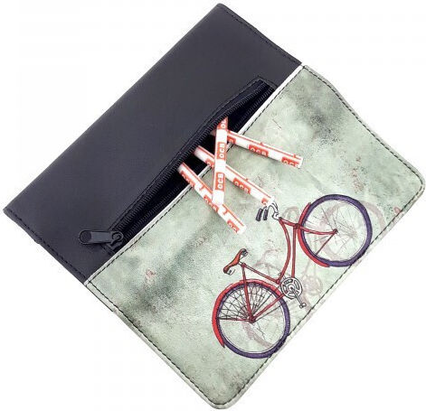 Pera Leather Tobacco Pouch with Magnetic Closure Bicycle Designs