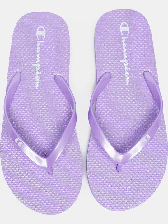 Metal Glam Women's Flip Flops Purple