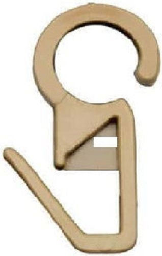 Curtain Rod Hoop Hook Safety Pin Plastic 50 Pieces Transparent