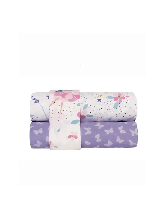 Kentia Semi Double Cotton Sheet Set Multi 190x270cm 3pcs