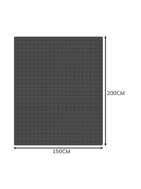 Ruhhy Κουβέρτα Βαρύτητας Διπλή 200x150εκ. Γκρι