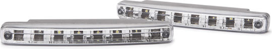 Lumini Auto LED DRL 8W 900lm 6000K 12V Lămpi de Funcționare pe Timp de Zi Set 2 Bucăți Suport Montare