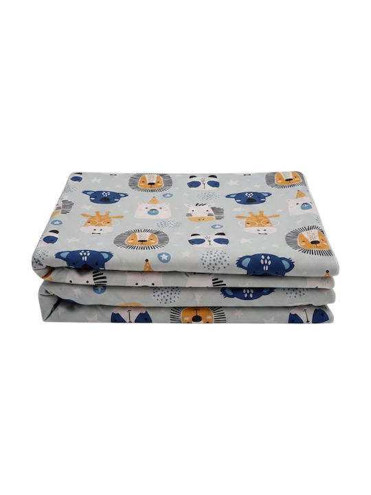 Queen Mother Jungle Animals Kinderteppich Grün 130x130cm