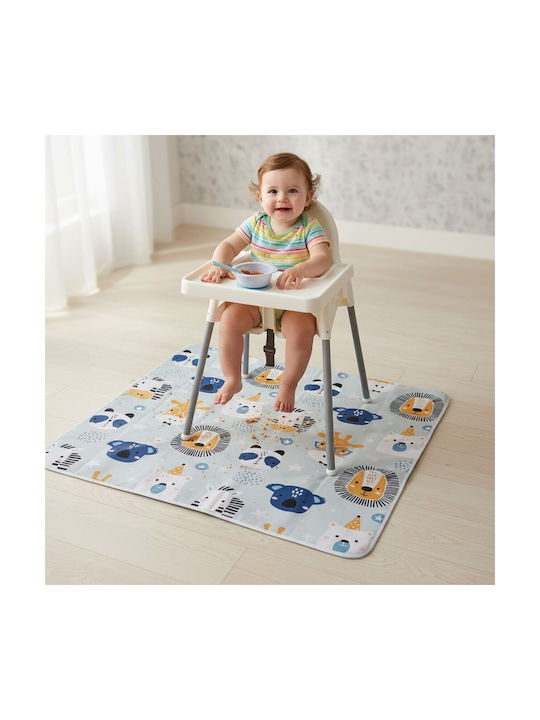 Queen Mother Jungle Animals Kinderteppich Grün 130x130cm