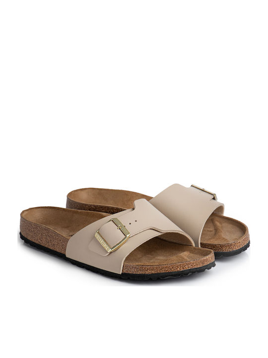 Catalina Bs Birko-flor Women's Flat Sandals Beige Narrow Fit