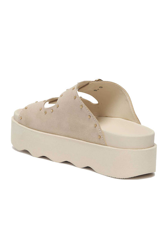 Flache Sandalen für Damen in Weiß Farbe