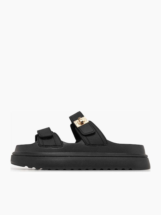 Women's Flat Sandals in Black Color