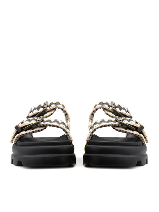 Women's Flat Sandals Black